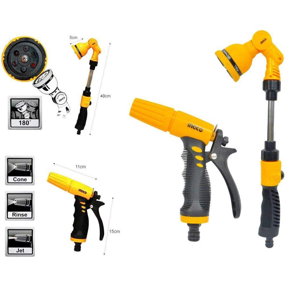 Ingco HWSK0201 2 pcs Watering Garden Nozzle Sprayer Kit - KHM Megatools Corp. Ingco HWSK0201 2 pcs Watering Garden Nozzle Sprayer Kit - KHM Megatools Corp.